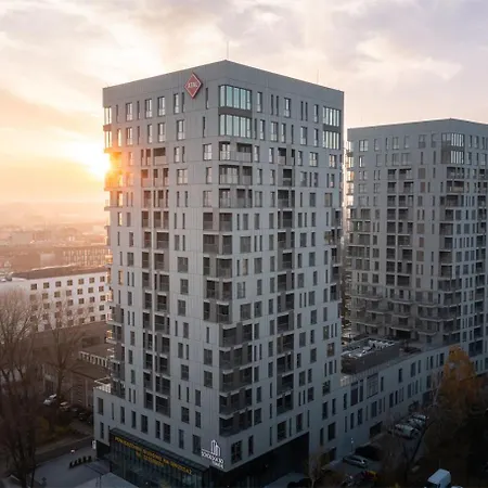 Kairos -tower Ii Premium - Darmowy Parking, Silownia, Sauna - Scisle Centrum Appartement Katowice